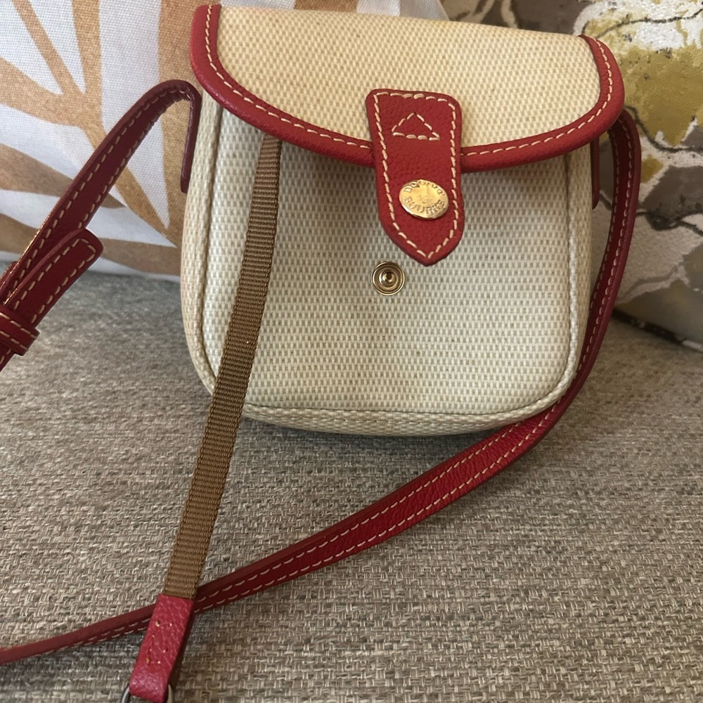 Dooney & Bourke Red - Tan Crossbody Bag New With Tags $118 MSRP - Picture 7 of 16